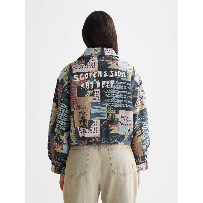 Scotch & Soda Collage Jacquard Jacket image number 1